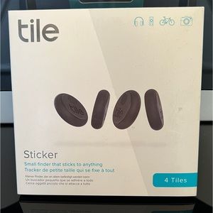 Tile sticker tracker. 4 pack. New, unopened package. Self adhesive. Waterproof.